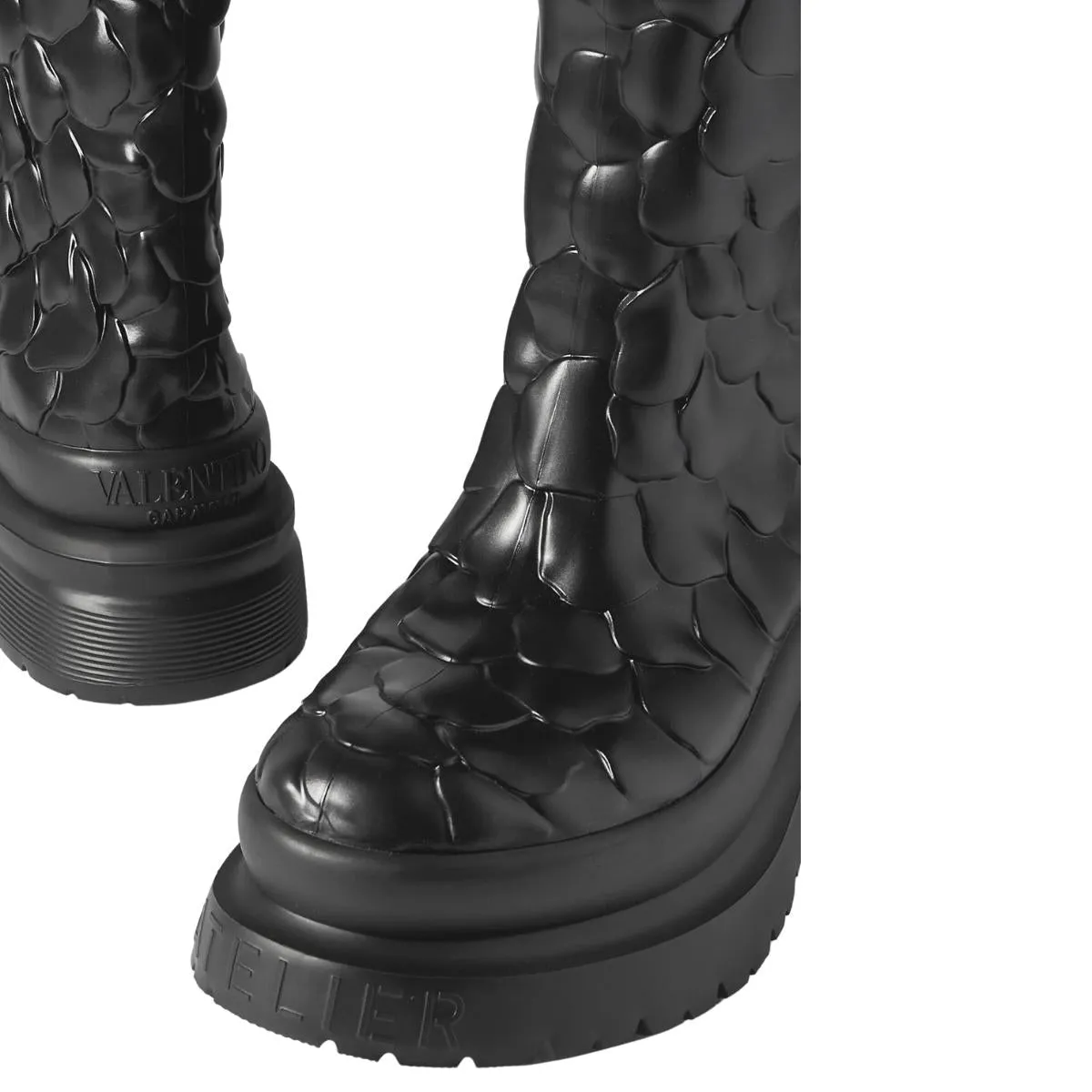 03 Rose Edition 3D Rubber Knee Boots