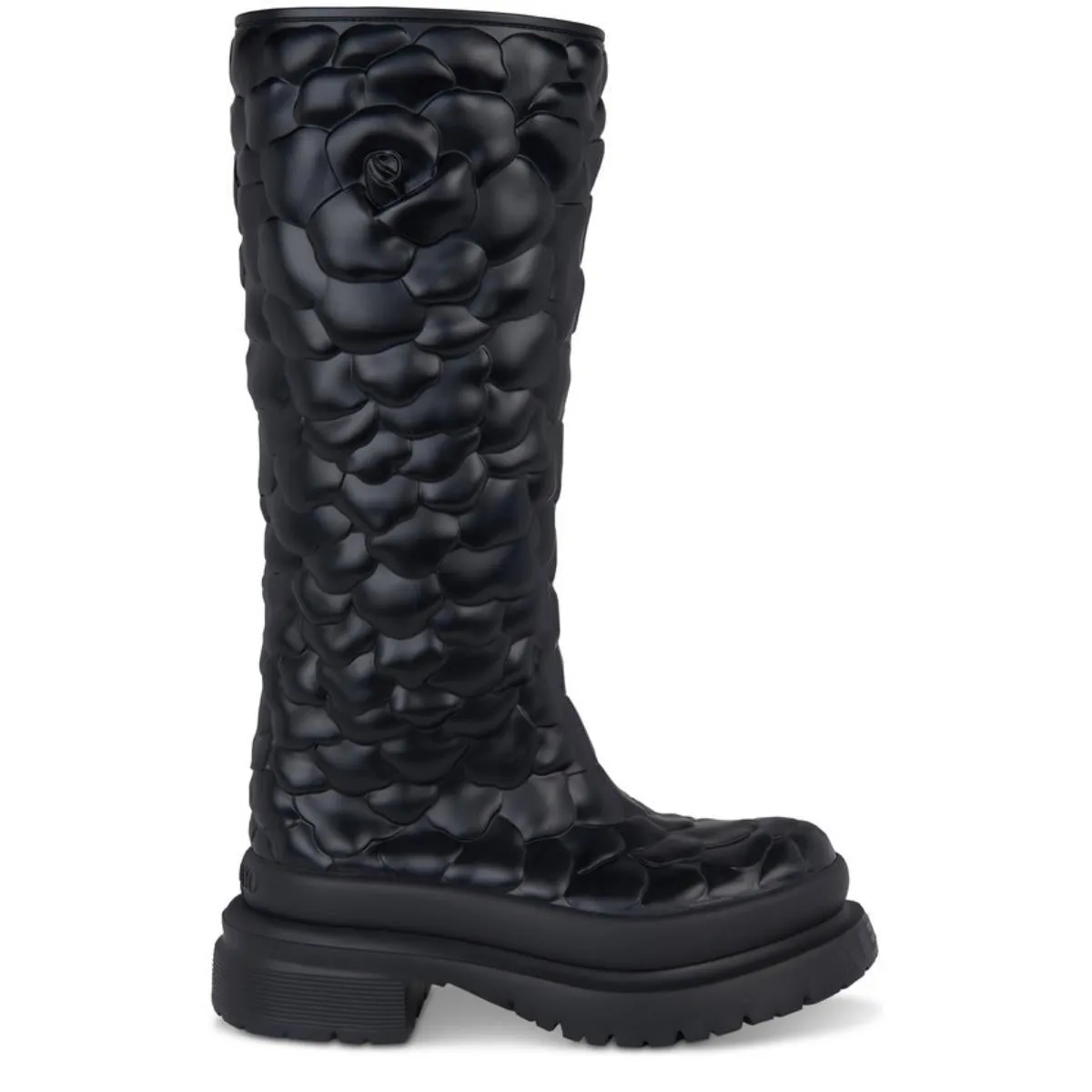 03 Rose Edition 3D Rubber Knee Boots