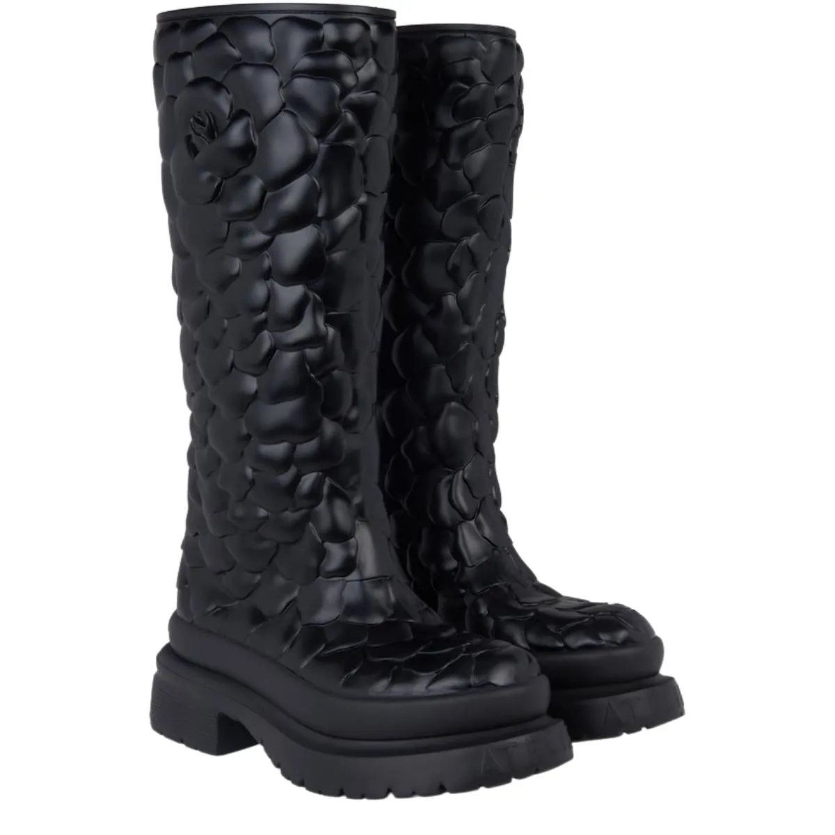 03 Rose Edition 3D Rubber Knee Boots