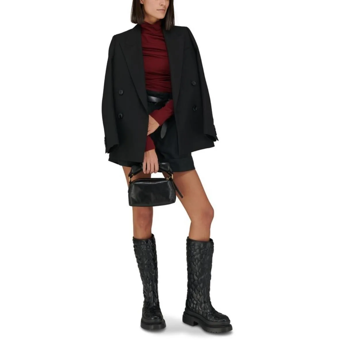 03 Rose Edition 3D Rubber Knee Boots