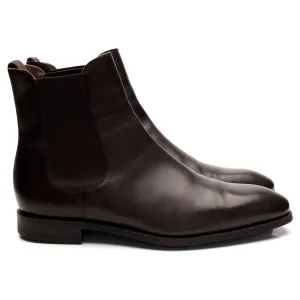 '80216' Dark Brown Leather Chelsea Boots UK 10 EE