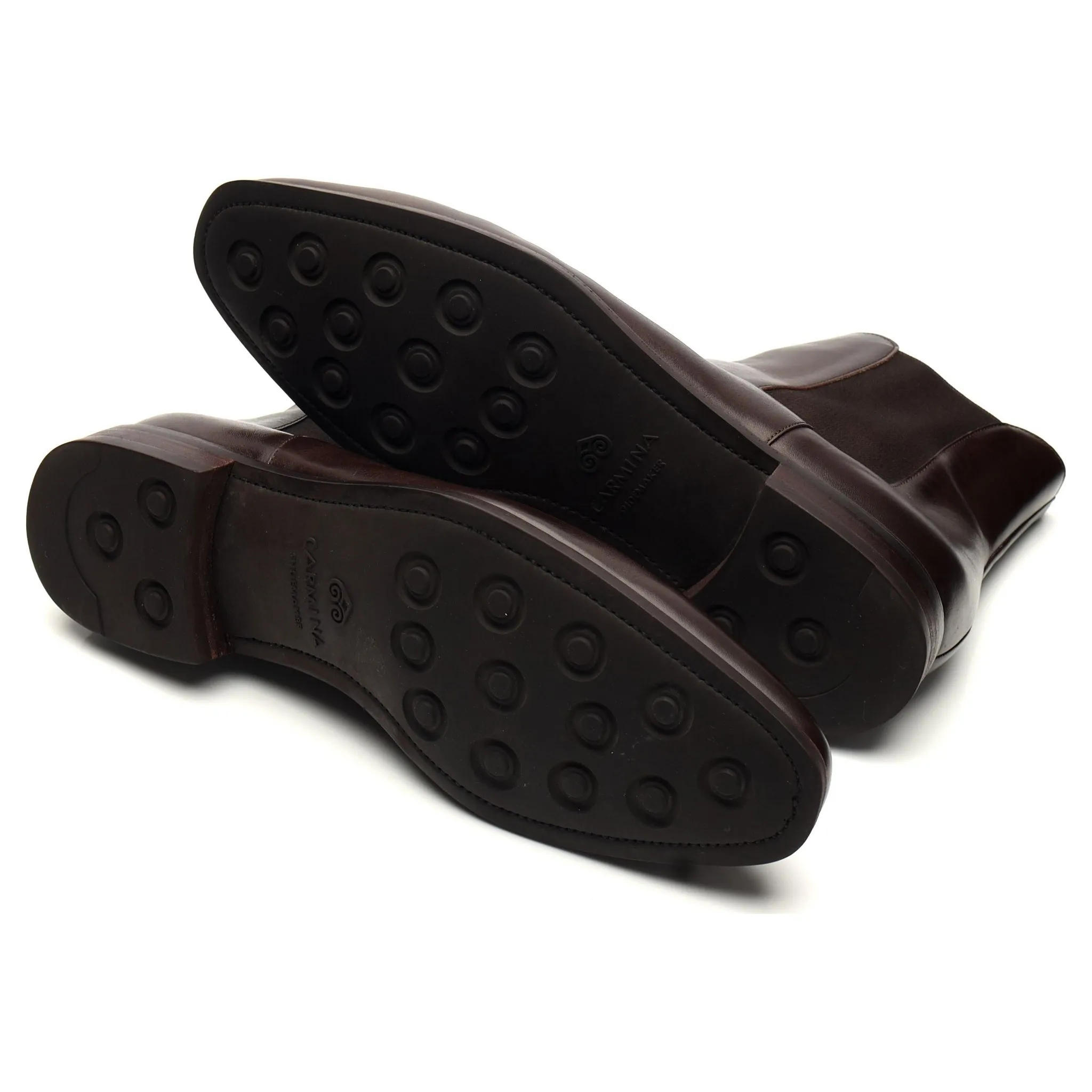 '80216' Dark Brown Leather Chelsea Boots UK 10 EE