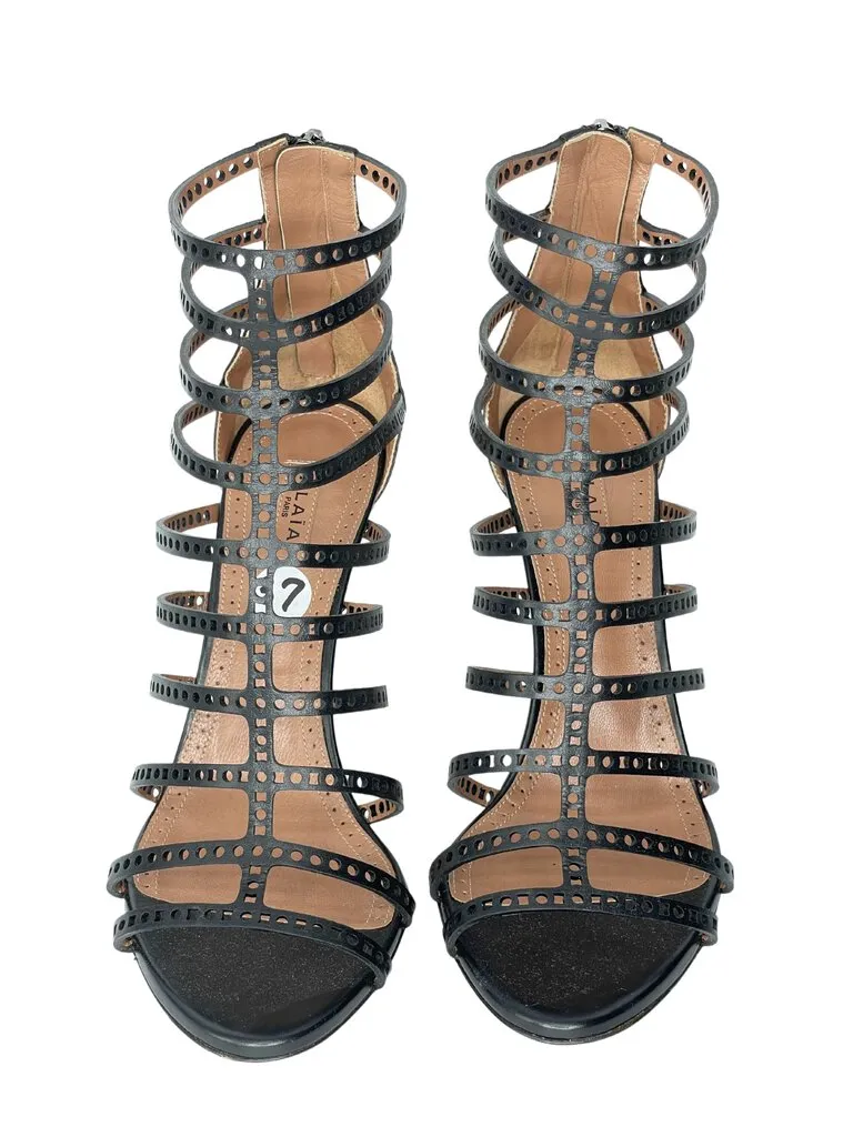 Alaia Gladiator Cage Shoes |US7|IT37|