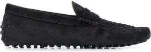 ALMOND TOE LEATHER LOAFERS