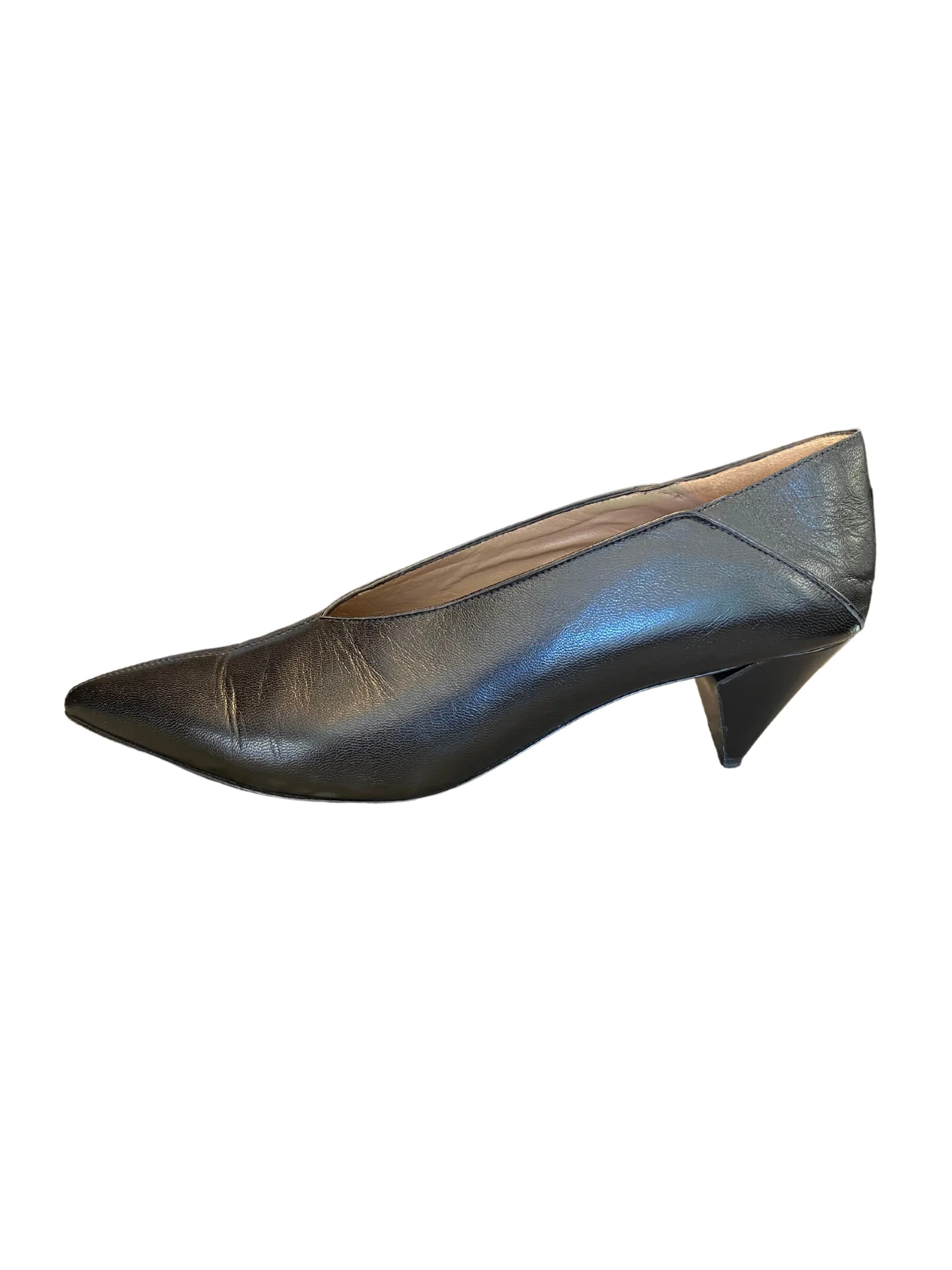 Alumnae Black Vamp Pointy Heels |US10|IT41|