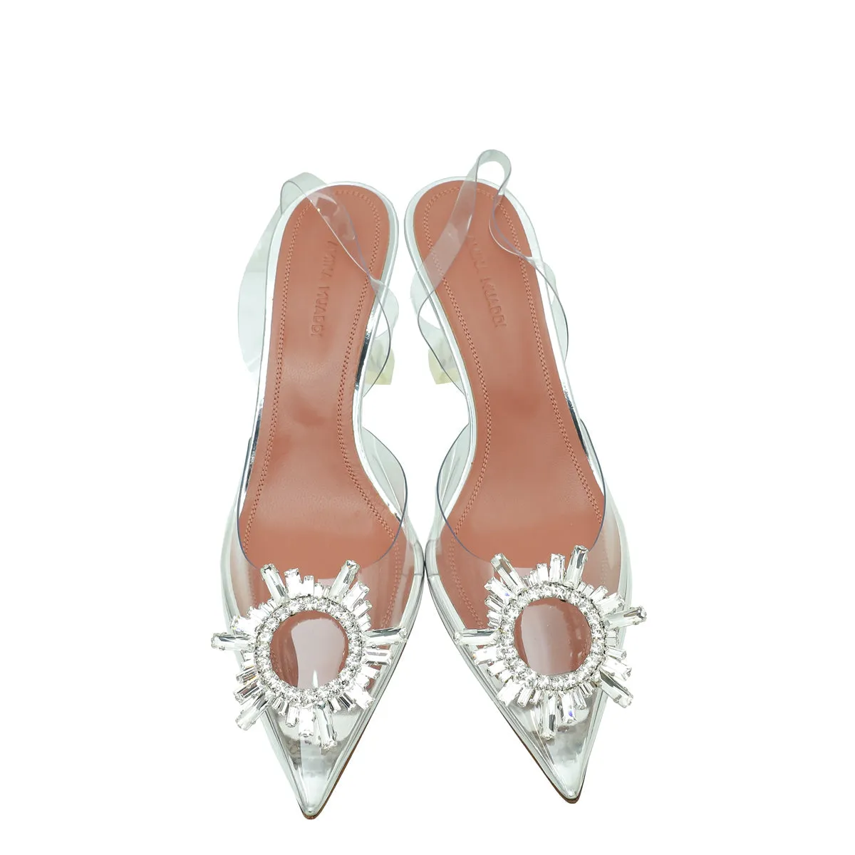 Amina Muaddi Clear Begum PVC Slingback 38.5