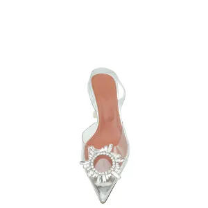 Amina Muaddi Clear Begum PVC Slingback 38