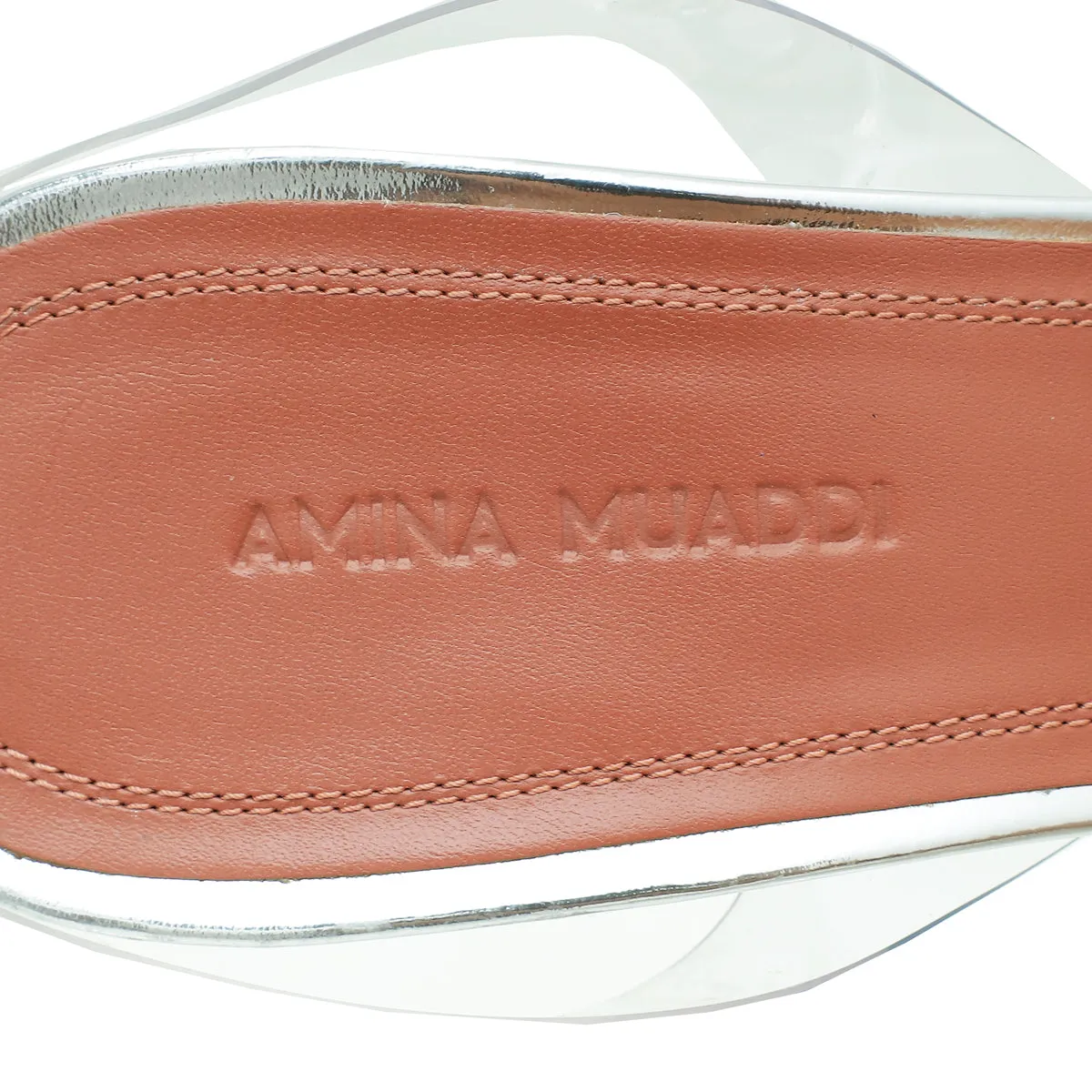 Amina Muaddi Clear Begum PVC Slingback 38