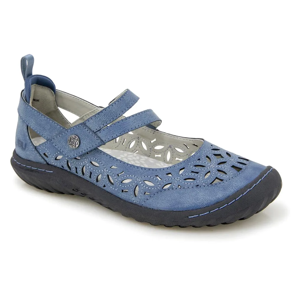 Bellerose Encore Floral Cut Out Mary Jane Flats