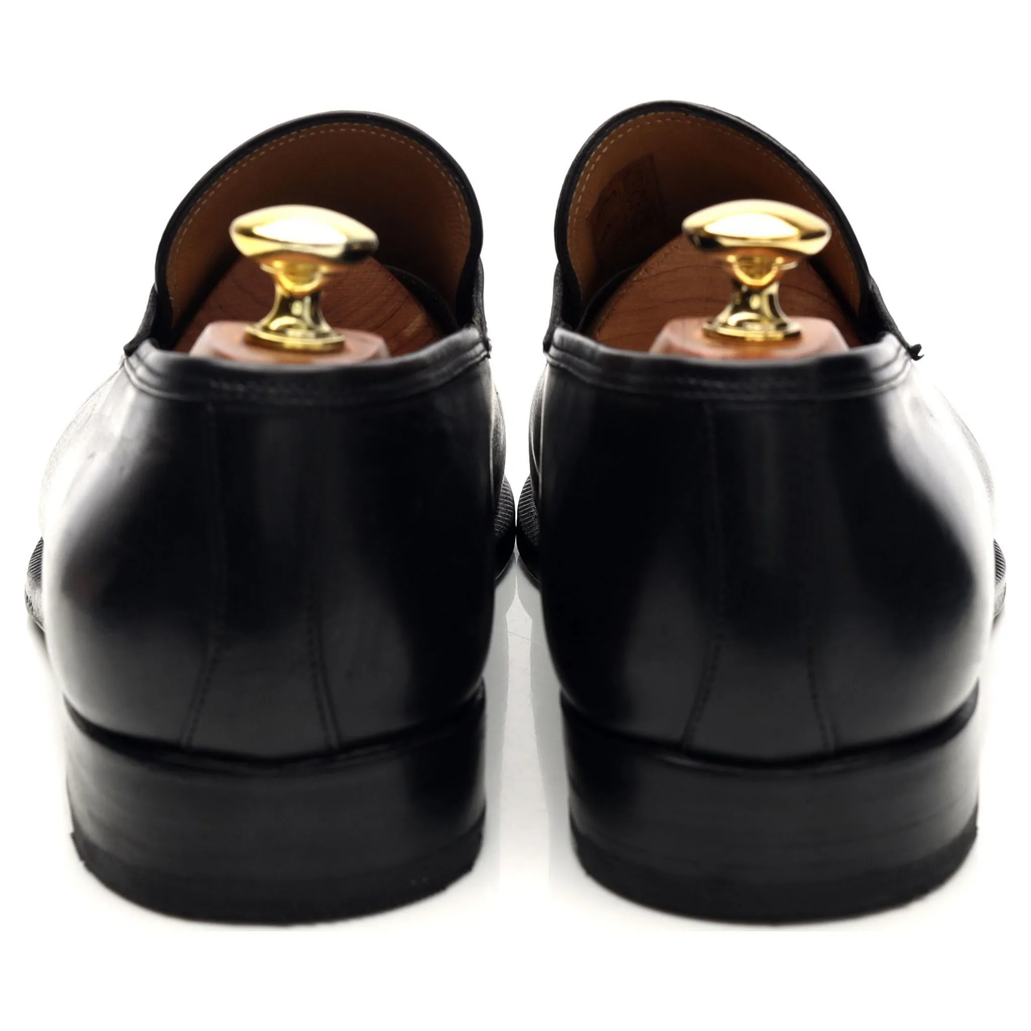 Black Leather Loafers UK 9