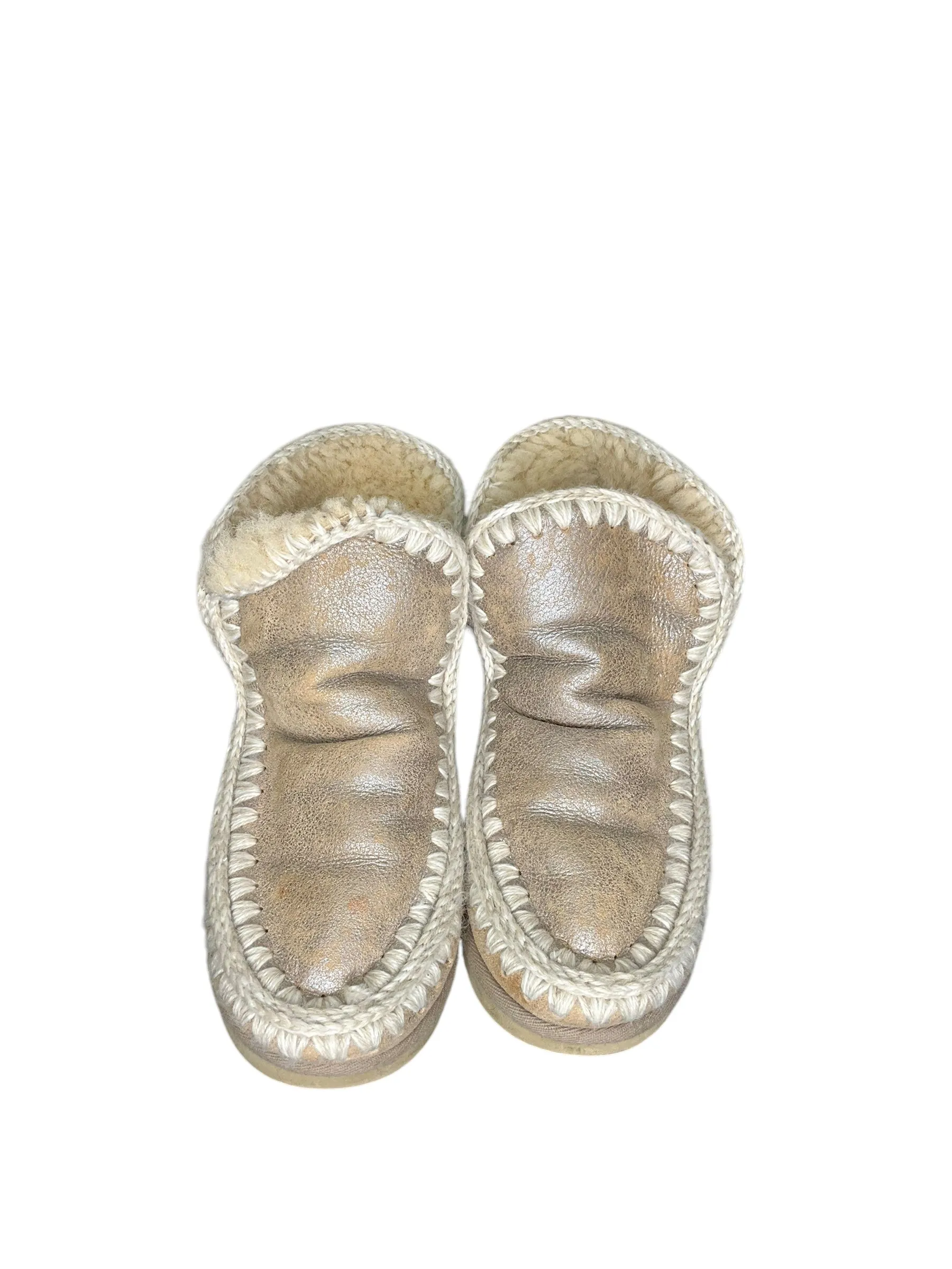 Boots Ankle Flats By Cma In Tan, Size: 8