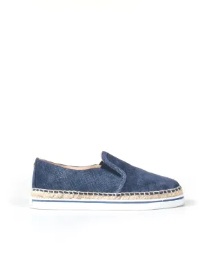 Denim Leather Dawn Espadrilles