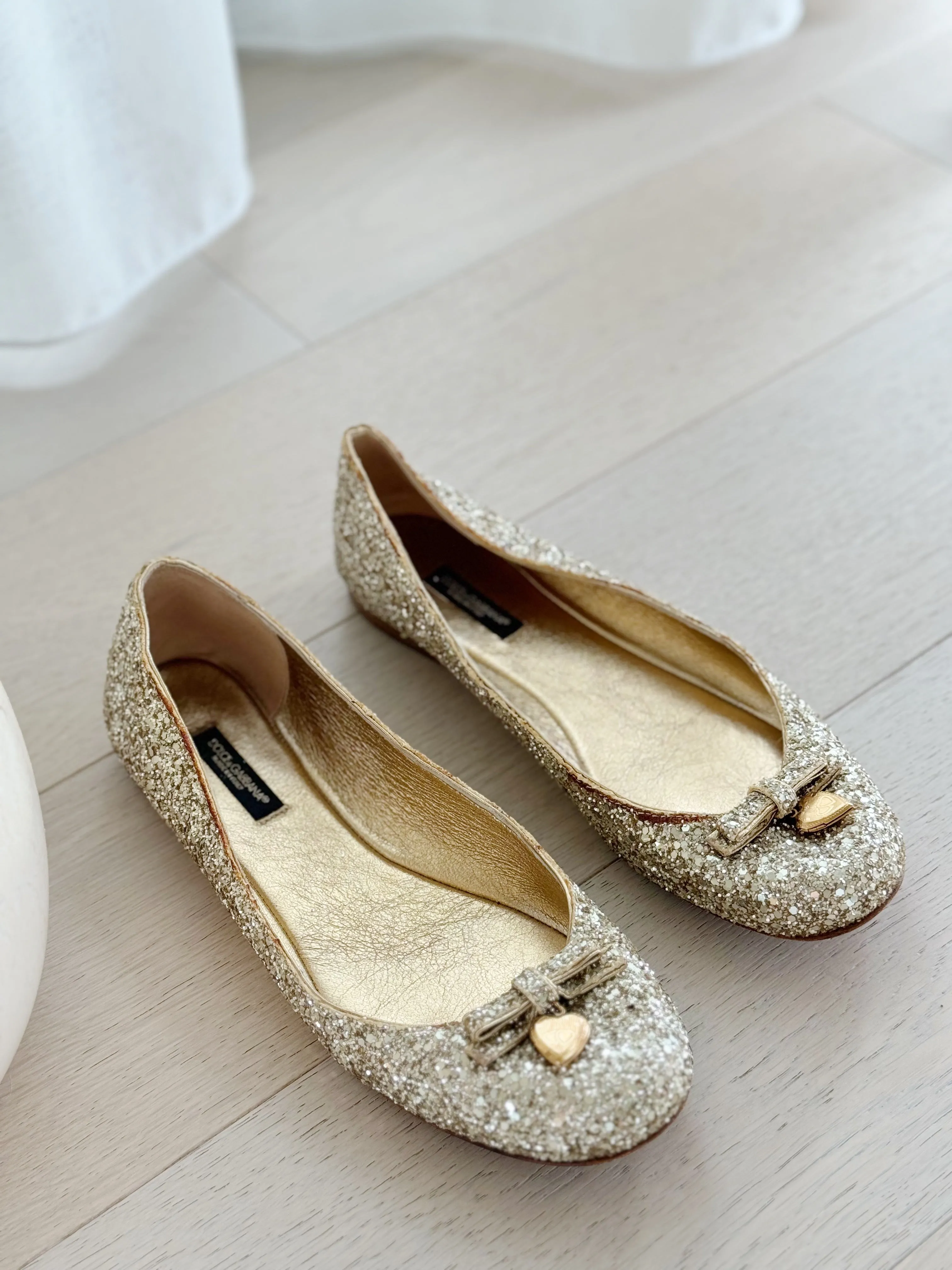 Glitter Ballet Flats