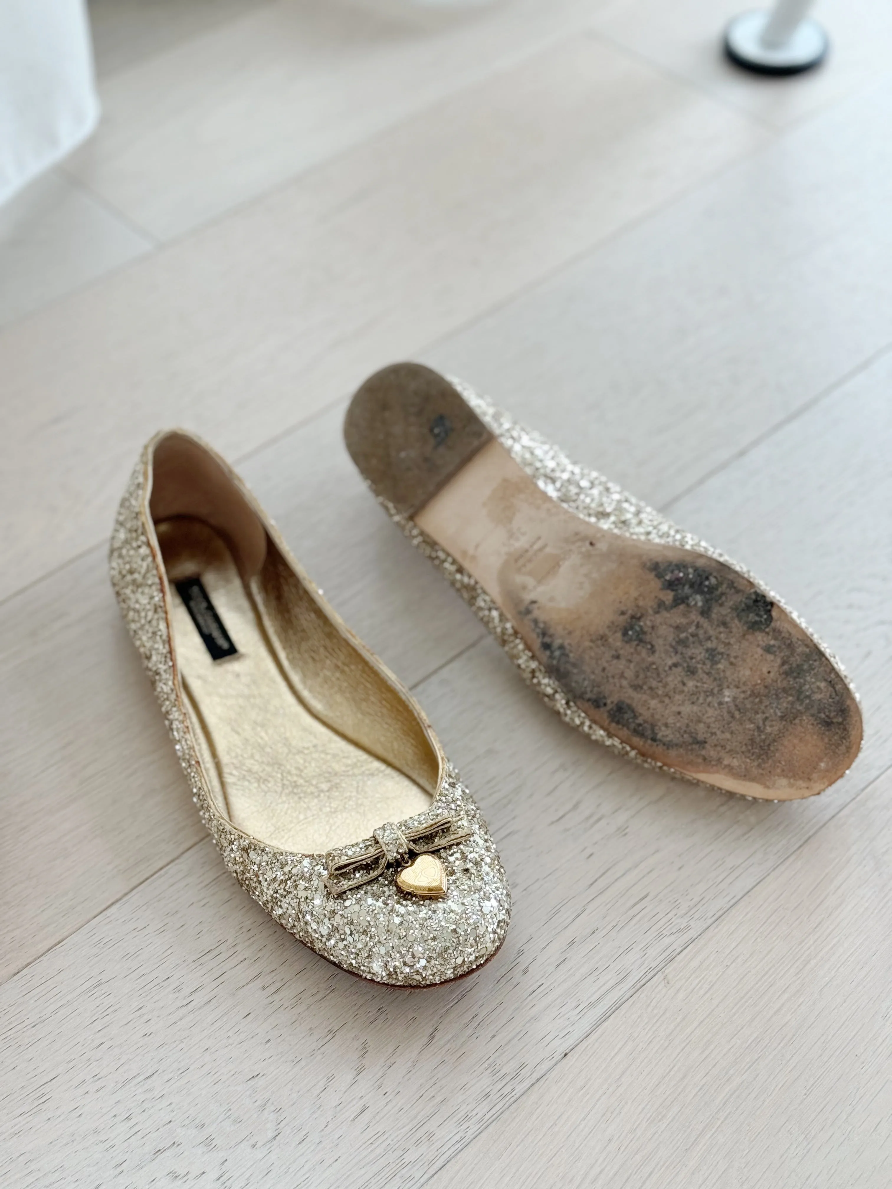 Glitter Ballet Flats
