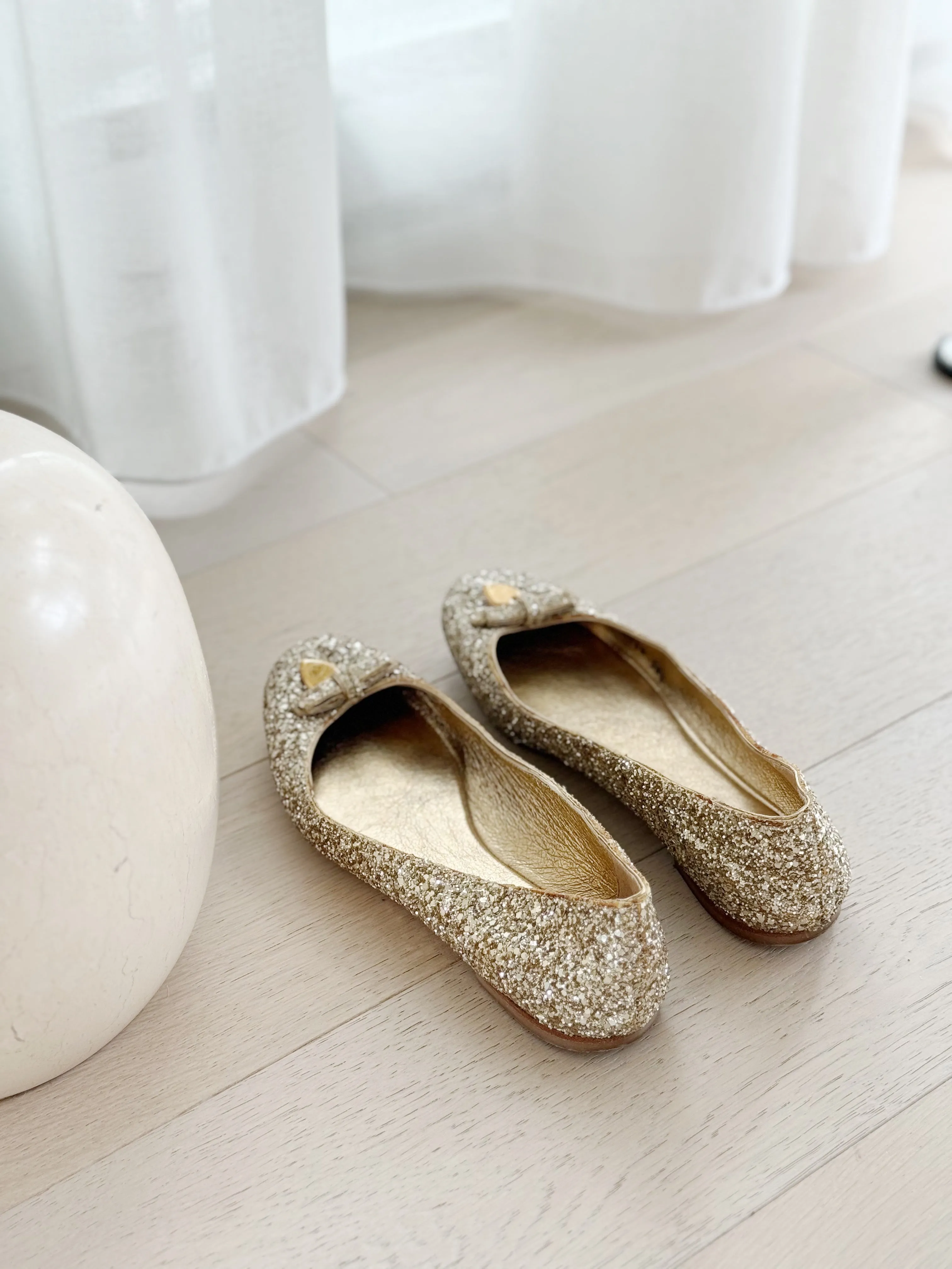 Glitter Ballet Flats