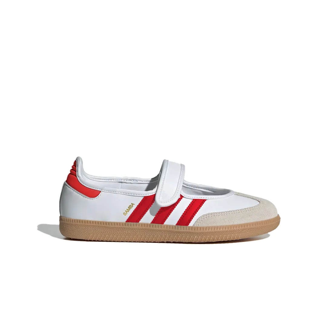 KIDS SAMBA JANE CLOUD WHITE/BETTER SCARLET