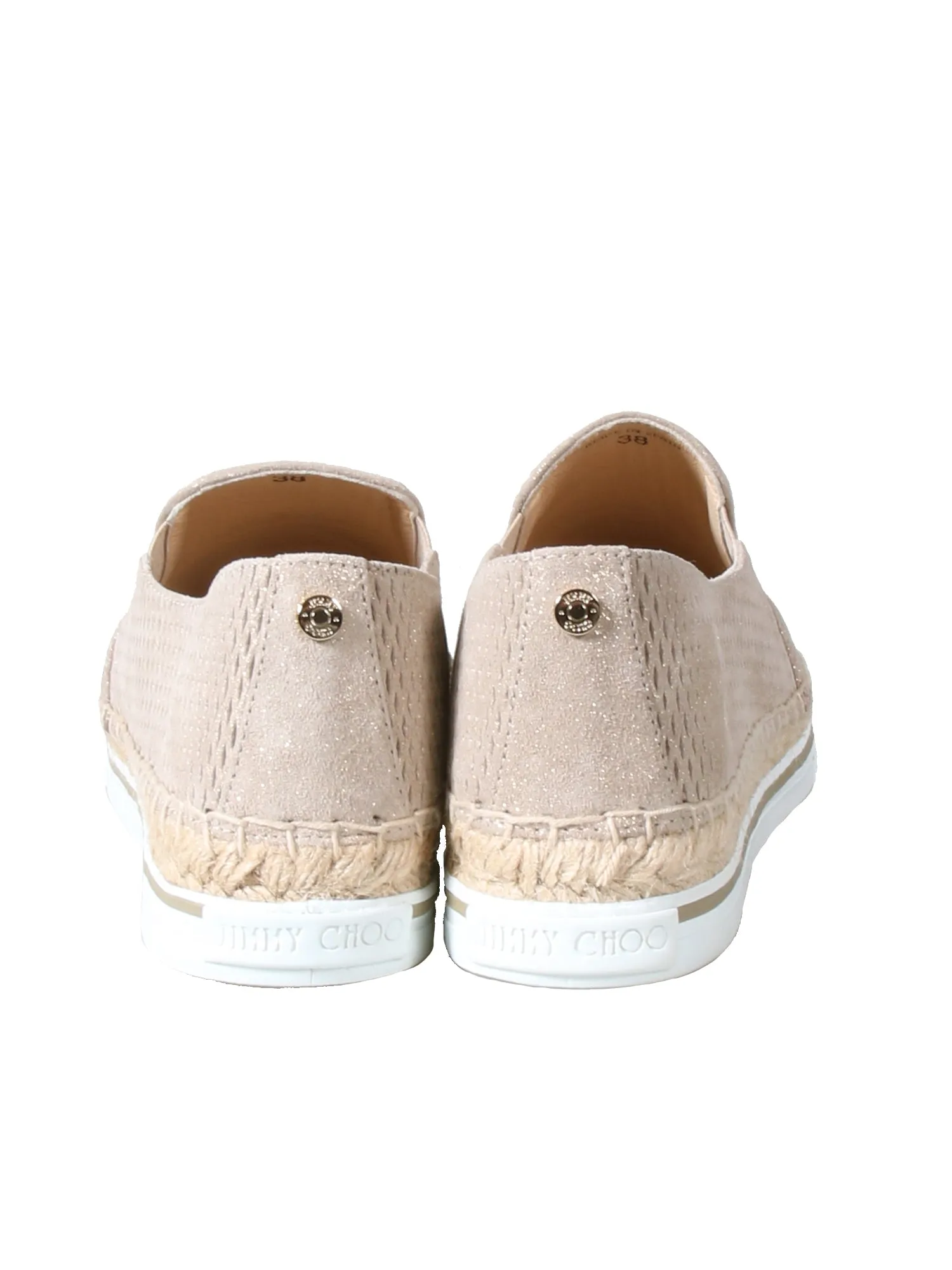 Metallic Embossed Suede Dawn Espadrilles