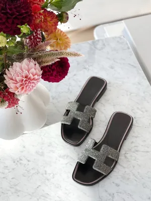 Oran Glitter Sandals