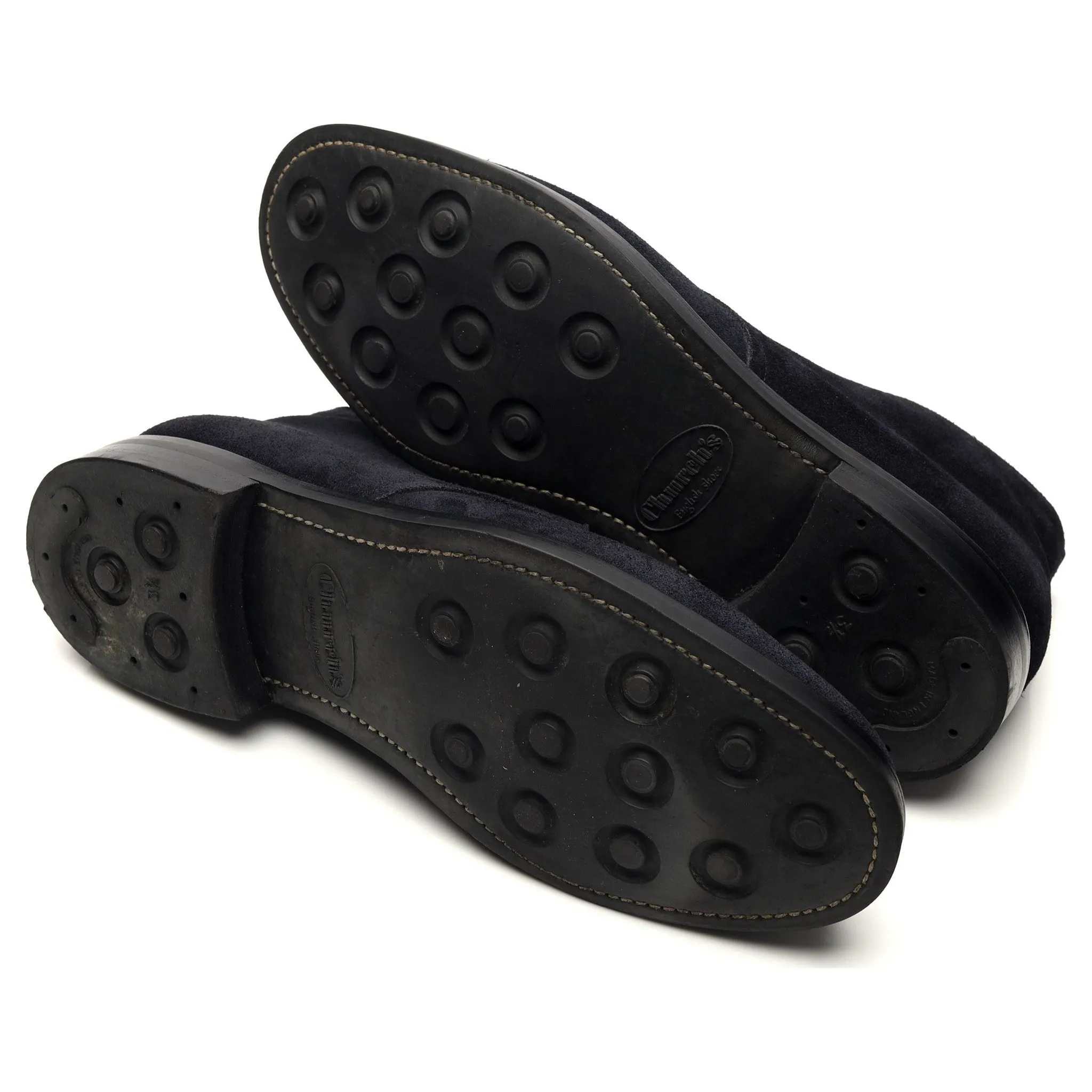 'Ryder 3' Navy Blue Suede Chukka Boots UK 10 F
