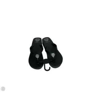 Sandals Flip Flops By Vince Camuto In Black, Size: 6.5