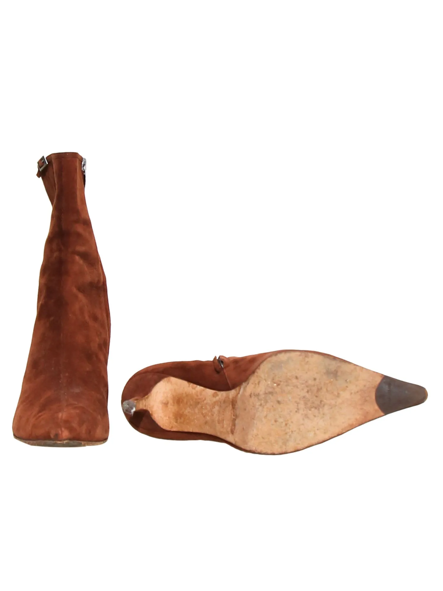 Suede Pointed Booties