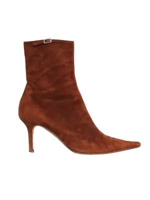 Suede Pointed Booties