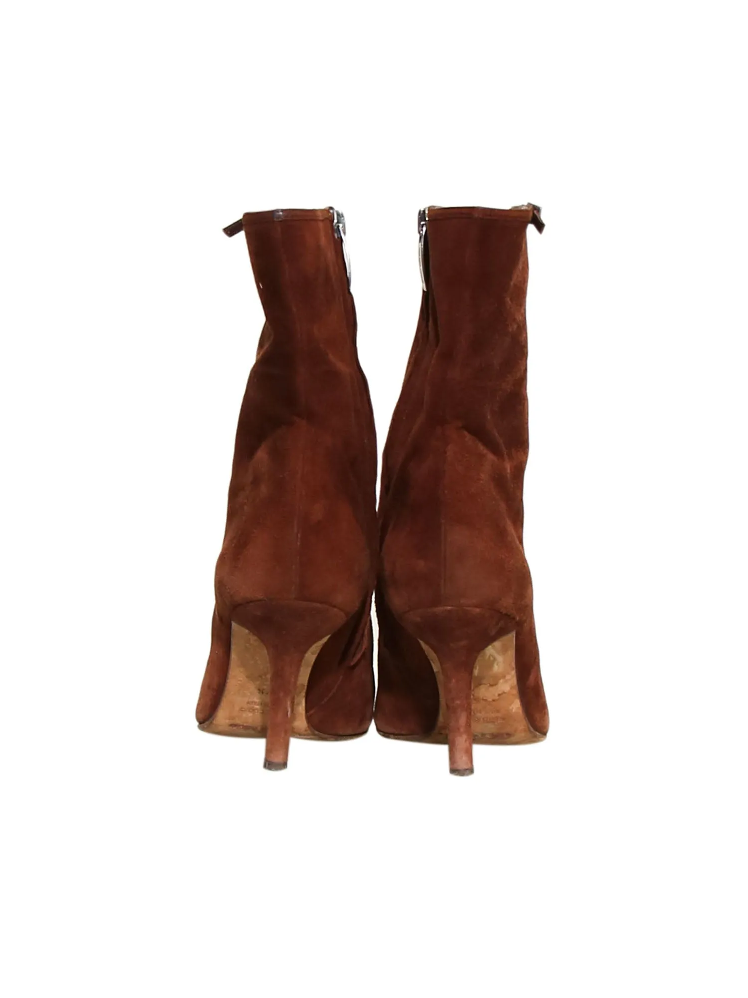 Suede Pointed Booties